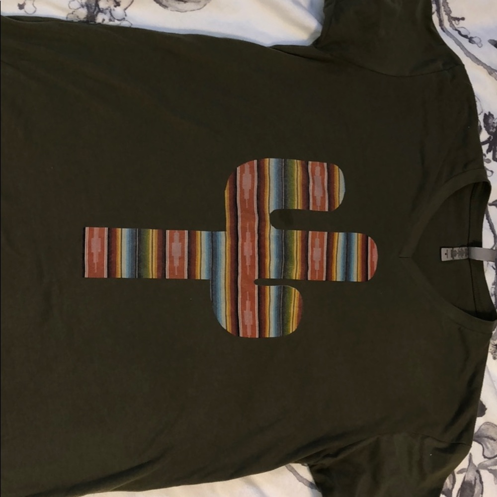 Serape printed cactus T-shirt